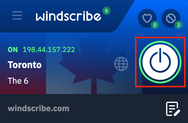 ON button specific