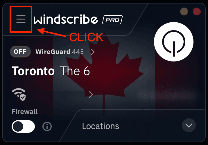 Preferences Menu